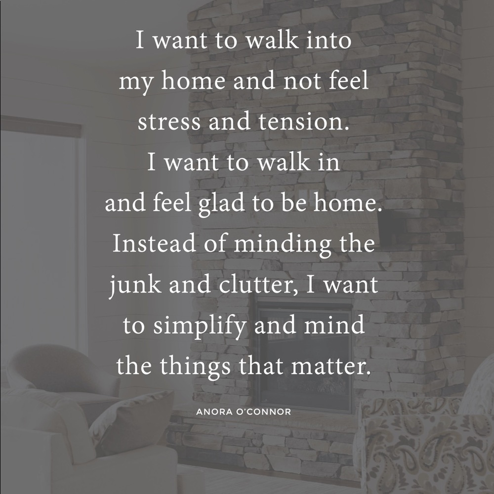 Can’t do clutter anymore!
